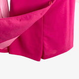 Shein Pink Sheer Sleeve Faux Wrap Romper- Size 4 (sold out online)