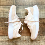 Adidas Light Peach Pink Suede/Mesh Sneakers- Size 7.5 (Brand New Condition)