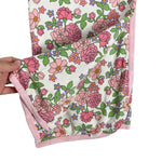 Monica + Andy Pink/Purple/Green Floral Pattern Blanket and Burp Cloth Set (sold as a set)