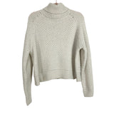 Zenana Cream Turtleneck Sweater- Size L