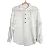 Peace Love World Cotton Quarter Button Up Tunic Top- Size XS (see notes)