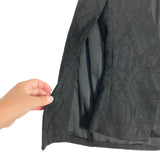 Forever New Black Textured Pattern Cape Blazer- Size 4