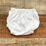 No Brand White Flannel Harper Bloomers- Size ~9-12M (see notes)