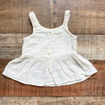 Zara Cream Floral Embroidered Crochet Short Set- Size 18-24M (sold as set)