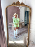MABLE Green and White Check V-Neck Romper- Size S (sold out online)