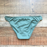 Venus Sage with Gold Metal Sliders Bikini Bottoms NWOT- Size 4 (we have matching bikini top)