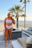 Show Me Your Mumu White Island Ruffle Bikini Bottoms- Size XL (sold out online)