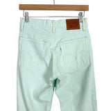 Levi Strauss Mint Raw Hem Jeans- Size 25 (Inseam 26”)