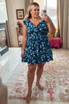 Abercrombie & Fitch Blue Floral Ruffle Dress- Size XL (sold out online)