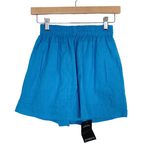 Storets Blue Stefania Relaxed Shorts NWT- Size S/M (we have matching top and blazer)