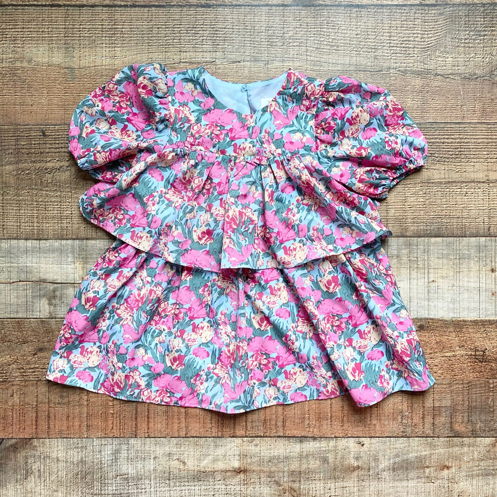 Vici x Destiny Floral Ruffle Tiered Dress- Size 2T