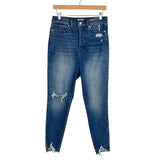 Sofia Rosa Curvy Ankle Distressed Jeans- Size 10S (Inseam 25")