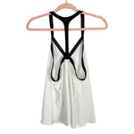 Nike Dri-Fit White and Black Tank- Size L
