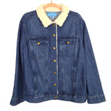 Draper James Denim Sherpa Collar Jacket- Size L (sold out online)