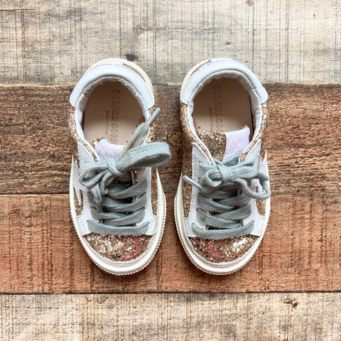 Golden Goose Toddler Gold Glitter Sneakers- Size 22 (US 6, sold out online)