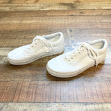 Vans White Old Skool Canvas Sneakers- Size 7.5 (see notes)