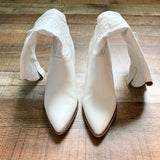 Vici White Faux Leather Western Boots- Size 8.5 (see notes, sold out online)