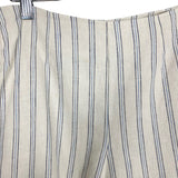 Albion Cream and Blue Striped Linen Shorts- Size XS (see notes, we have matching top)