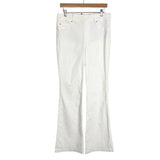 SPANX White Pull On Flare Jeans- Size L (Inseam 32.5”)