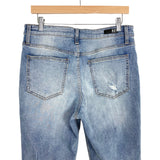 Kut from the Kloth Rachael Fab Ab Mom High Rise Raw Hem Jeans- Size 10 (Inseam 26”)