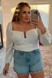 Abercrombie & Fitch White Smocked Halter Tie Top- Size XL (sold out online)