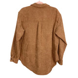 Pink Lily Camel Corduroy Heartfelt Story Shacket- Size L (sold out online)