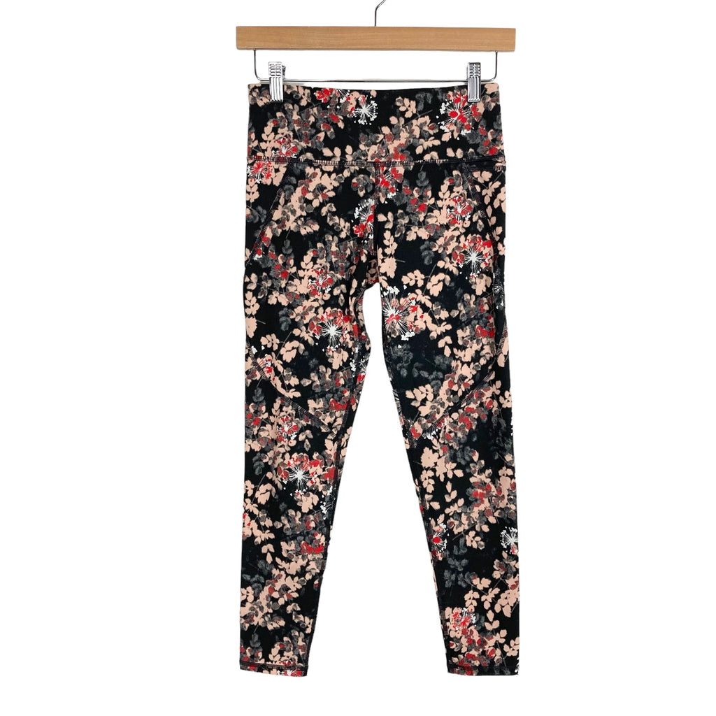 Sweaty Betty Black/Peach/Red/White Floral The Power 7/8 Length