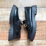 Sam & Libby Black Gold Chain Loafers- Size 8.5 (Brand New Condition)