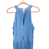 Kirundo Blue Pleated Jumpsuit with Belt NWT- Size L
