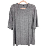 Shein Grey Lounge Tee and Short Set- Size L (sold as set)