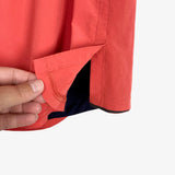 Rhone MEN'S Bright Coral with Navy Mesh Waistband Athletic Shorts- Size L
