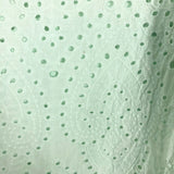 English Factory Mint Sheer Eyelet with Puff Sleeves Ruffle Top- Size XS (see notes)