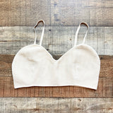 Solid & Striped Beige Chevron Knit Bra NWT- Size M