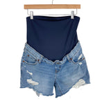 Abercrombie & Fitch 4" Mom Distressed Maternity Jean Shorts- Size 26/2