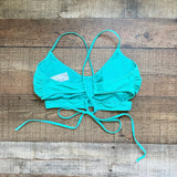 Cupshe Mint with Criss Cross Straps Padded Bikini Top- Size XL (we have matching bottoms)