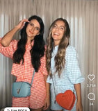 EllandEmm Blue Gingham Top- Size S (we have matching shorts)