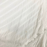Carly Jean White Gauze Wide Sleeve with Raw Hem/Cuff Top- Size S (see notes)