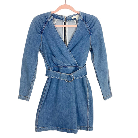 Jonathan Simkhai Denim Belted Dress- Size 0 The Saved Collection Jonathan Simkhai Denim Belted Dress- Size 0 The Saved Collection