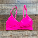 Kindly Yours Hot Pink Padded Sports Bra- Size S