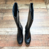 Universal Thread Black Faux Leather Knee High Riding Boots- Size 8.5 (sold out online, see notes)