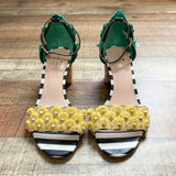 Kate Spade Pineapple Ankle Strap Heels- Size 8.5