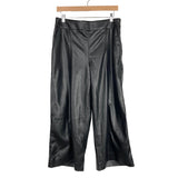 Bohme Black Faux Leather Crop Pants- Size L (Inseam 24")