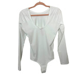 Spanx White Scoop Back Bodysuit- Size L