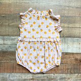 Little Sun Purple Gingham Orange Print Bubble- Size 18M