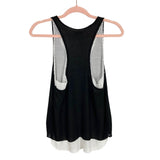 Koral Black White Mesh Lined Tank Top- Size XS
