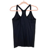 Lululemon Black Ribbed Built in Bra Tank- Size ~L (see notes)