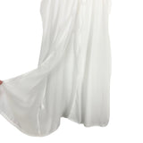 No Brand White Sheer Front Tie Crochet Cover Up- Size S