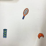 Nike MEN'S French Open Tennis Pattern Dri-Fit Pique Polo Shirt- Size XL (see notes)