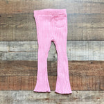 Zara Pink Ribbed Flare Pants- Size 18-24M