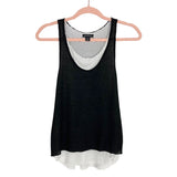 Koral Black White Mesh Lined Tank Top- Size XS